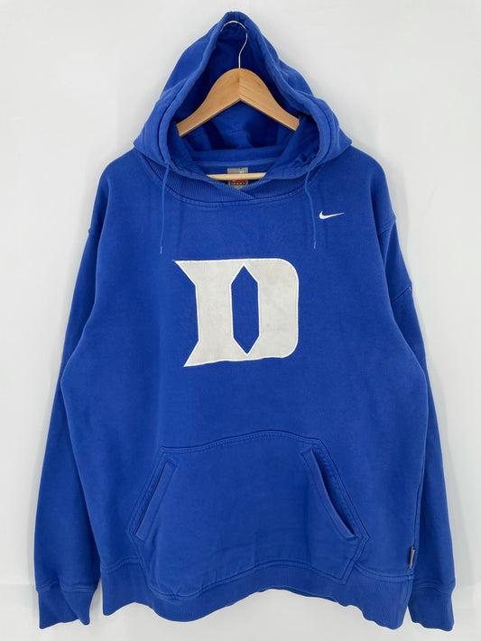 00' NIKE DUKE Size XL Vintage College Hoodie Sweat shirt / K5357