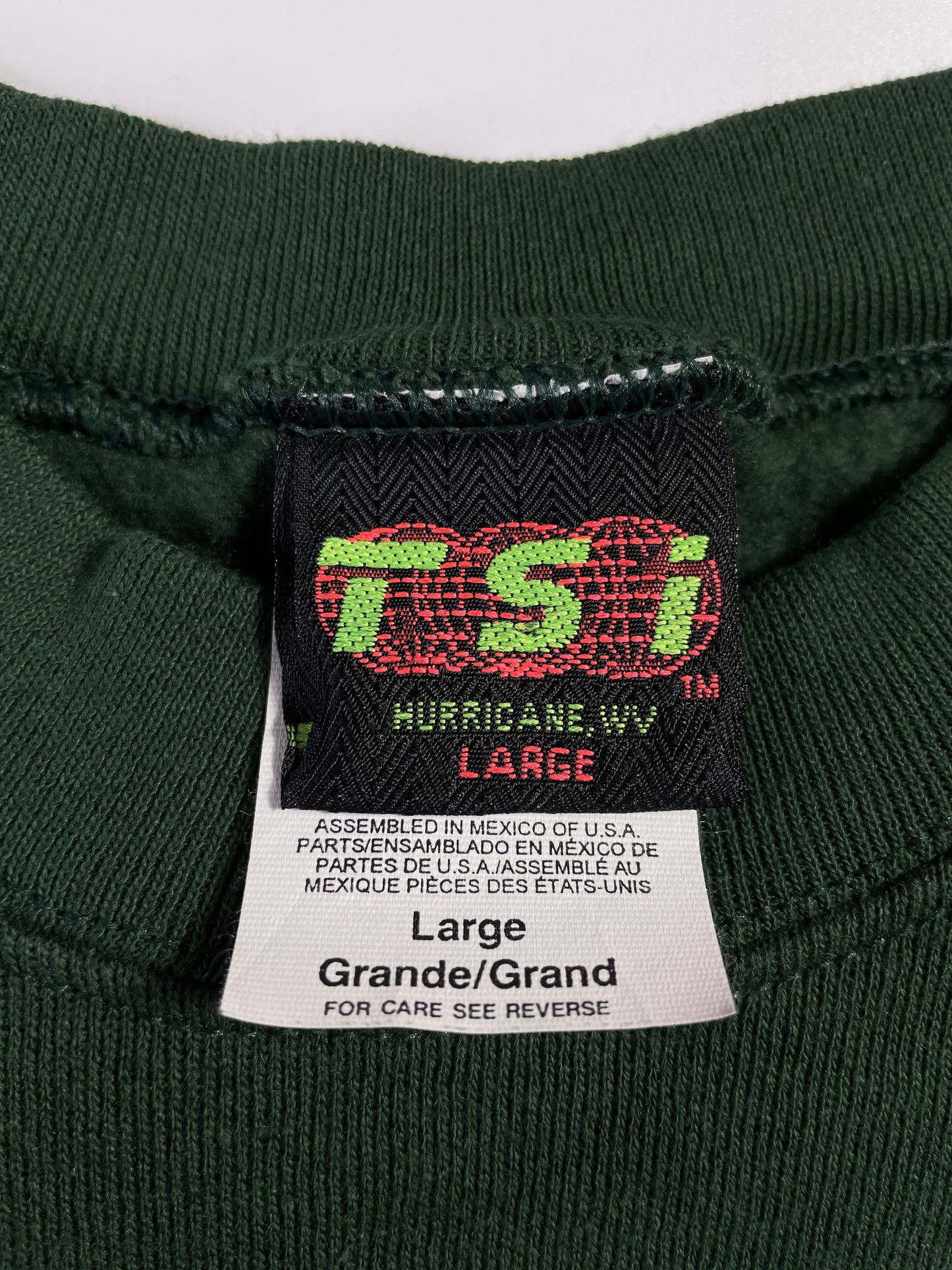 90’s WHITE TALE Made in USA Size L Vintage Animal Sweat-Shirt / E1374S