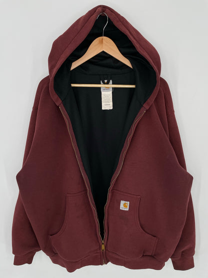 Vintage CARHARTT Size XL Zip-up Hoodie Sweat-Shirt / K8410