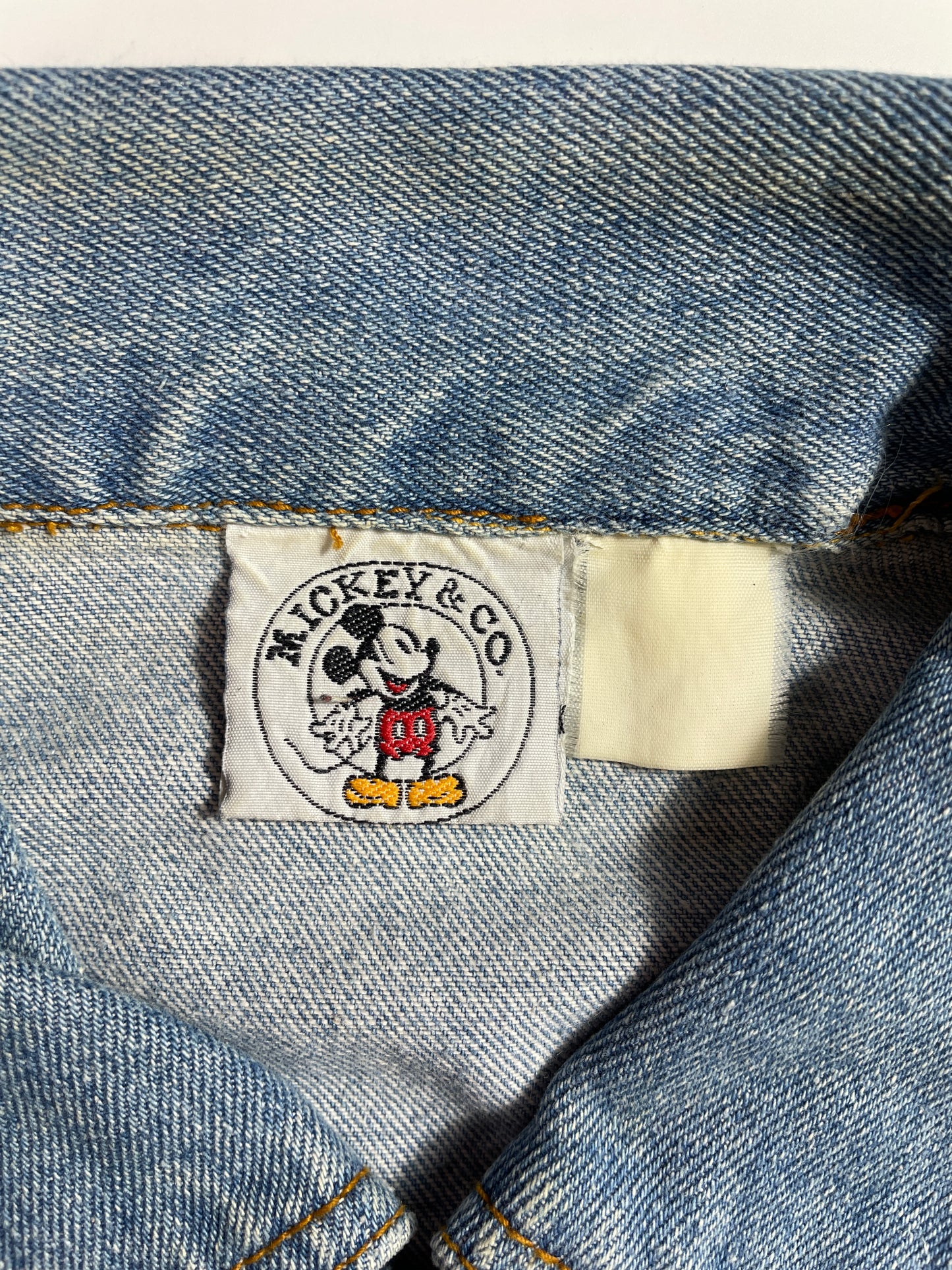 90's DISNEY MICKEY MINNIE Size Approx.M Vintage Denim Jacket / E2766J