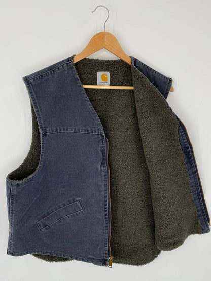 Vintage CARHARTT Size No Tag (Approx.L) Vest / E2234J