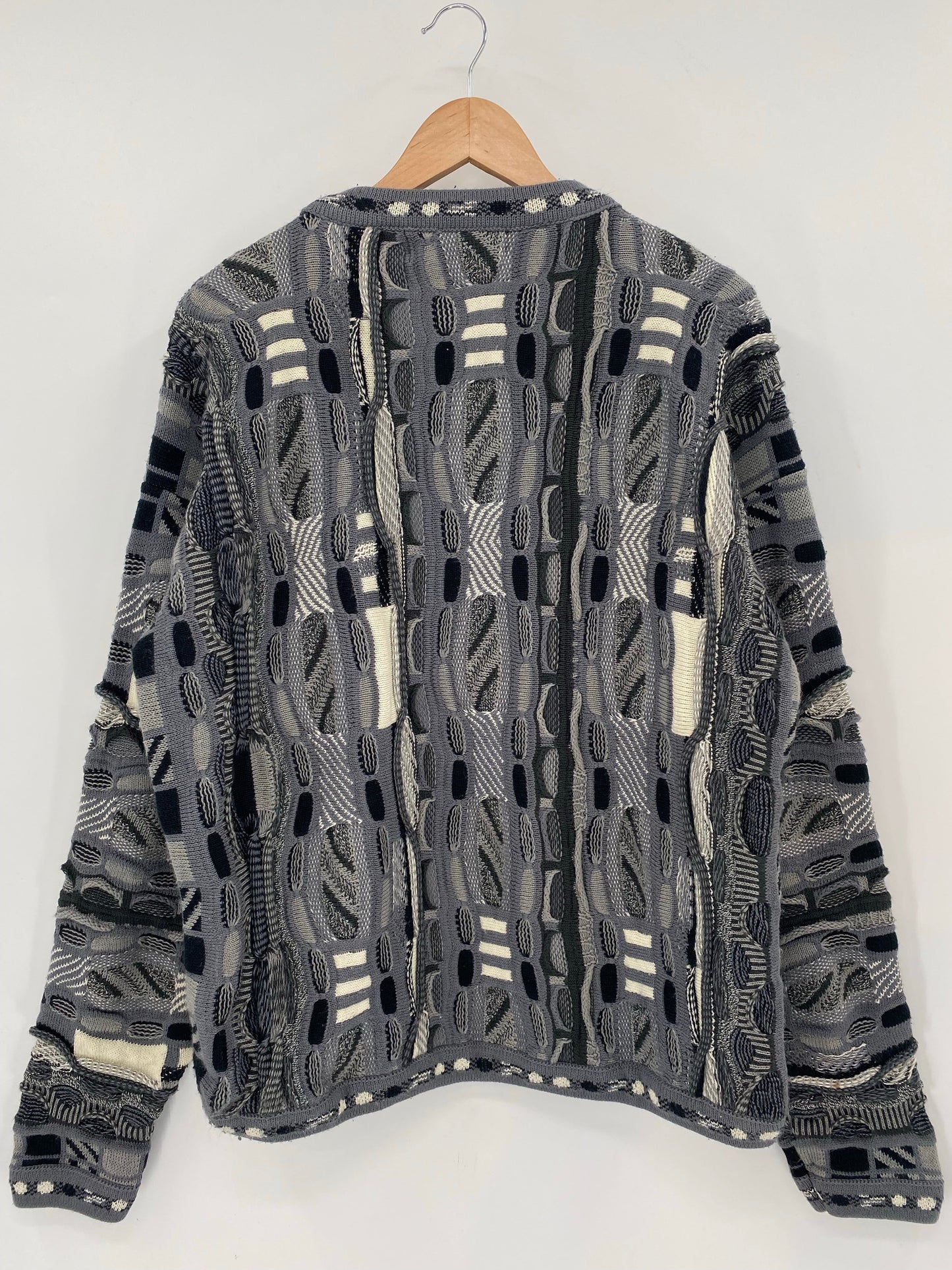 Vintage 3D COOGI- Style Made in USA Size L Knit Sweater / A7058