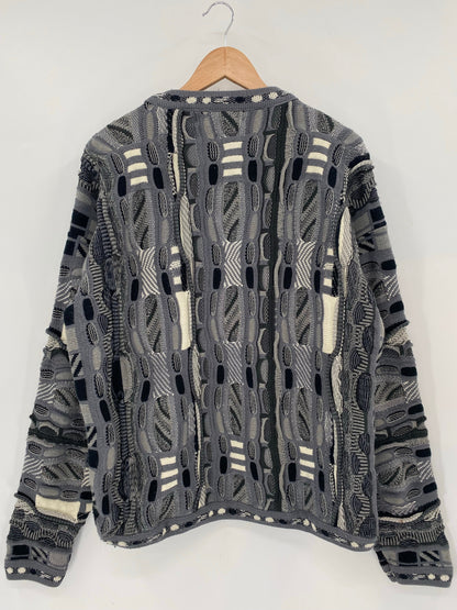 Vintage 3D COOGI- Style Made in USA Size L Knit Sweater / A7058