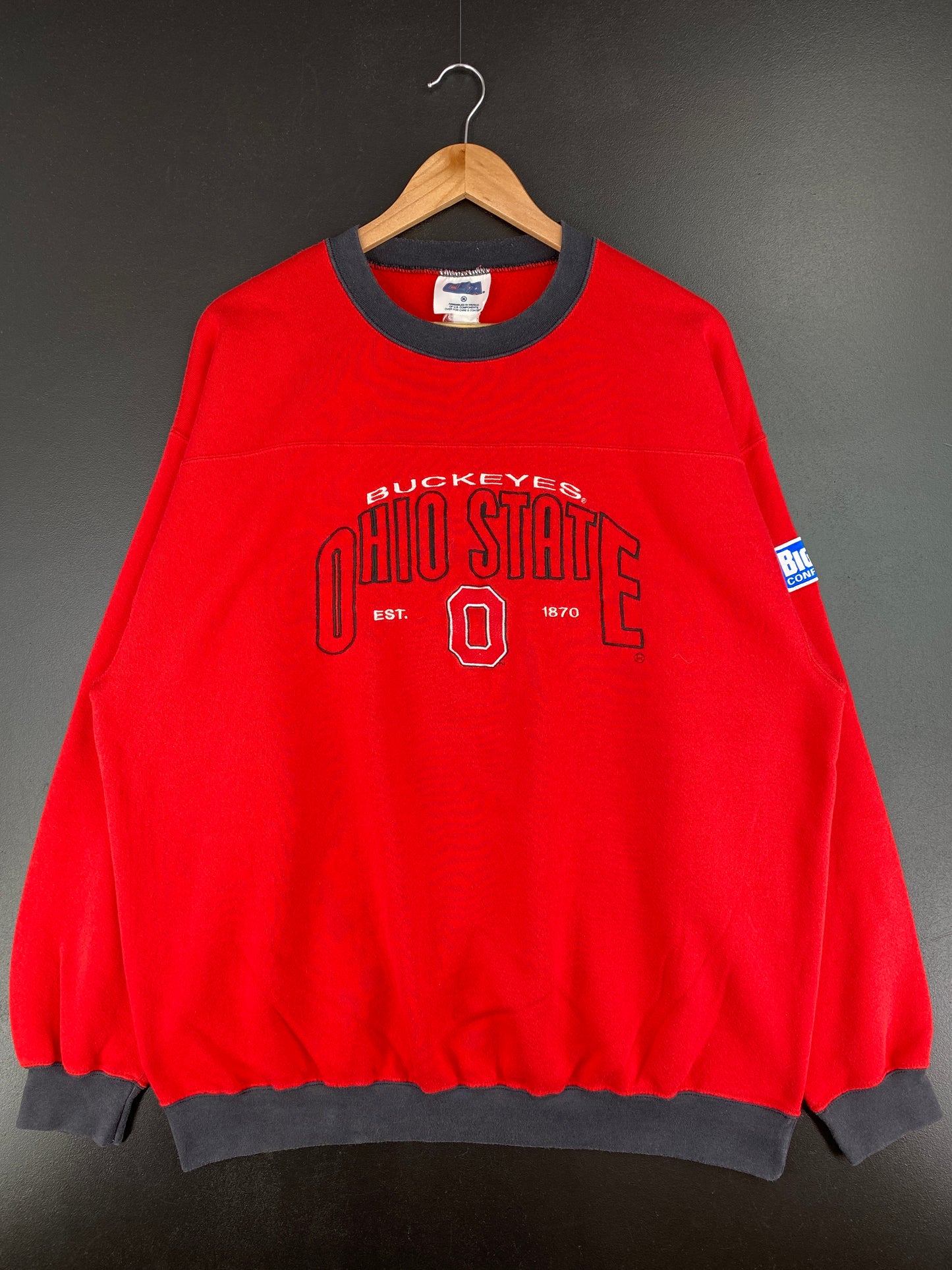 Vintage OHIO STATE BUCKEYES Size XL College Sweat-Shirt / A3906
