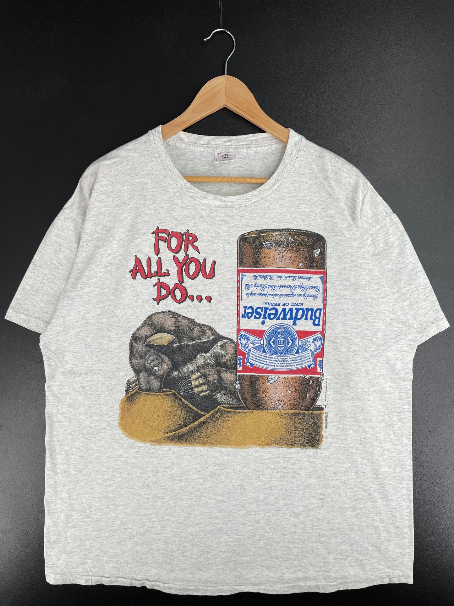 90's BUDWEISER Made in USA Size XL Vintage T-Shirt / E2386T