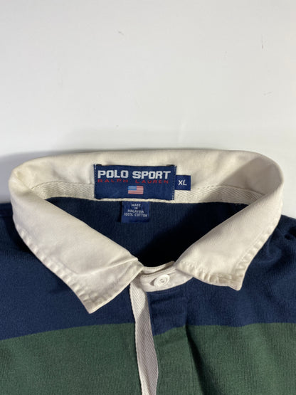 90’s POLO SPORT RALPH LAUREN Size XL Vintage Rugby-Shirt / A6196