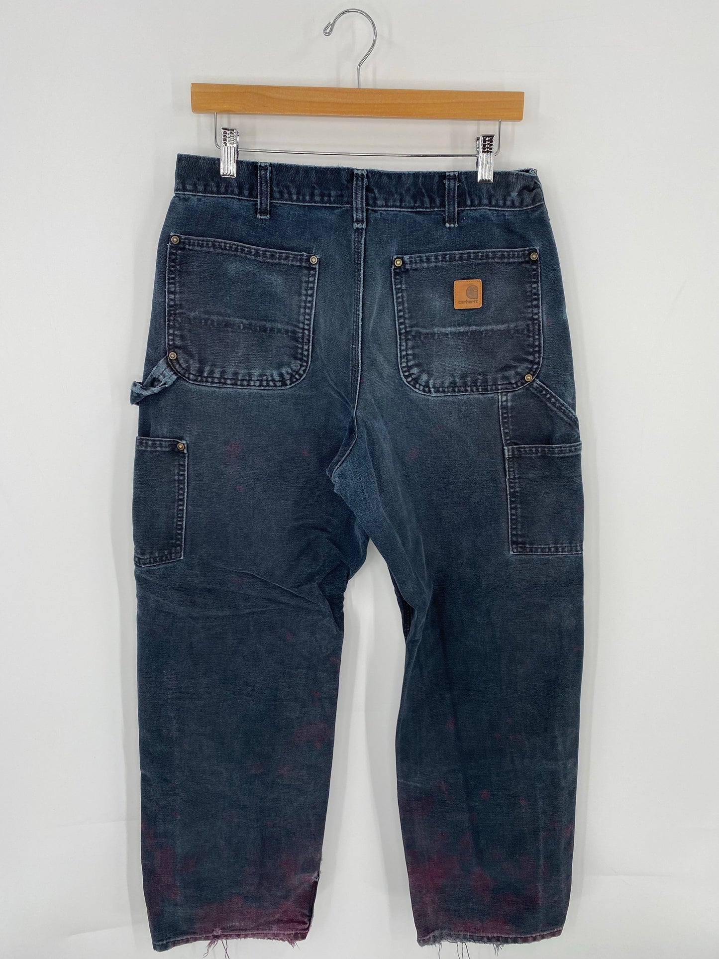 Vintage CARHARTT Size W33xL29 Double Knee Duck Pants / A8503
