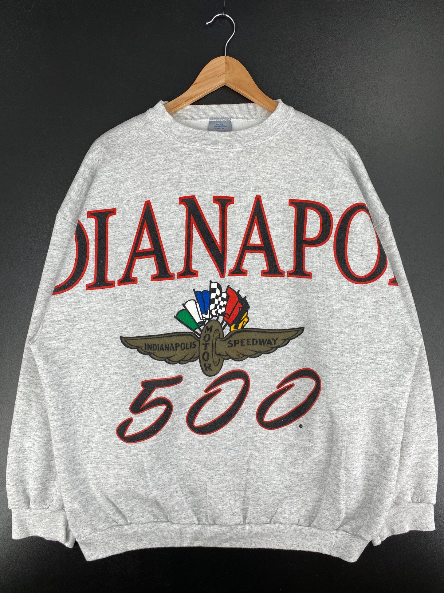 90's INDIANAPOLIS 500 Made in USA Size XXL Vintage Racing Sweat-shirt / A5994