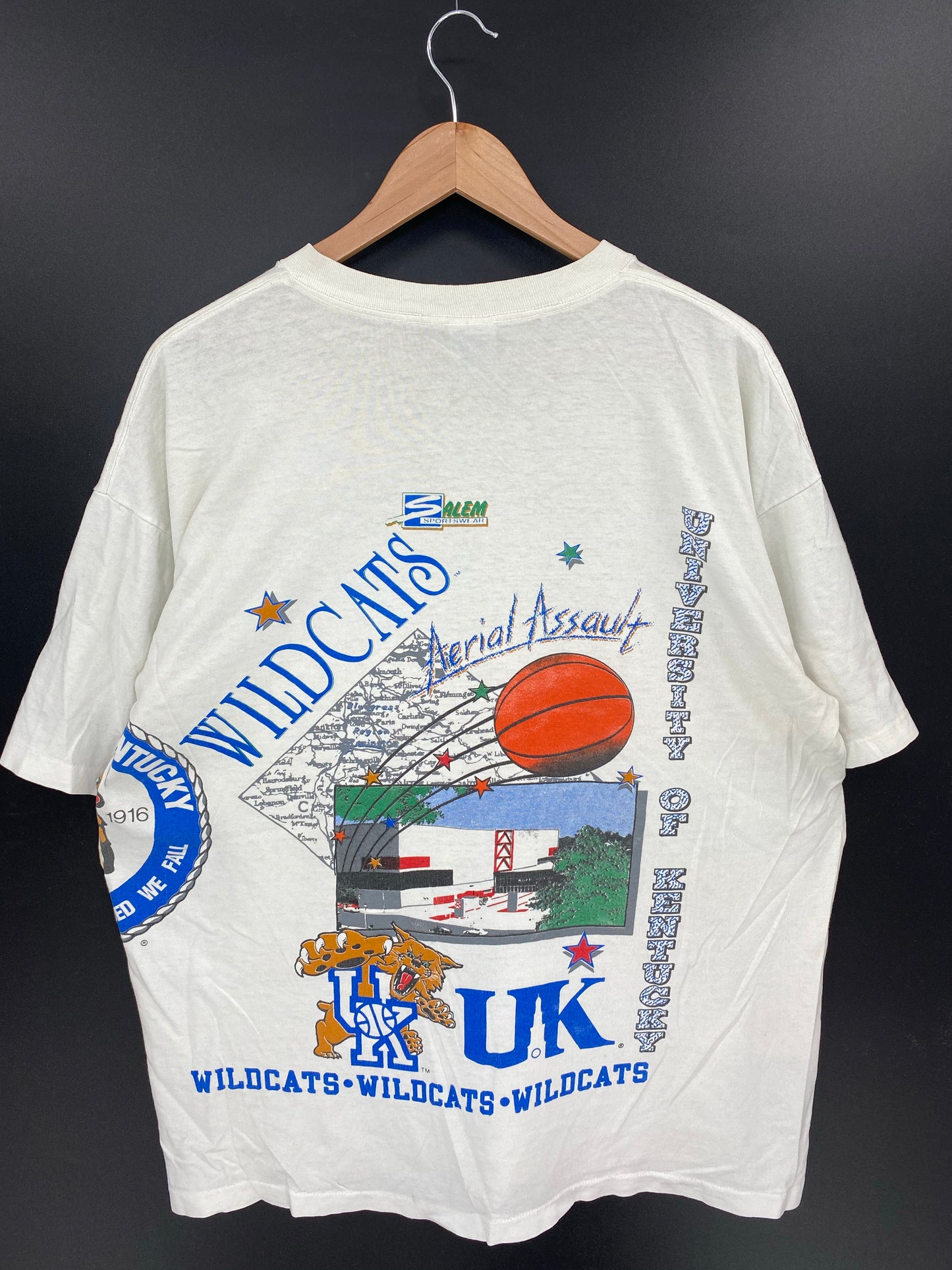90's KENTUCKEY WILD CATS  Made in USA Size XL Vintage T-shirt/ K7791