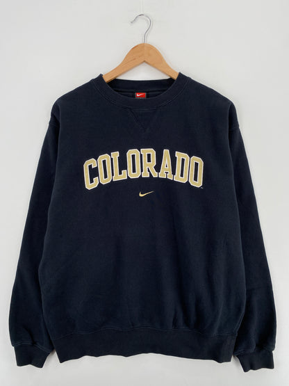 00' NIKE COLORADO Size M Vintage College Sweat-shirt / A5468