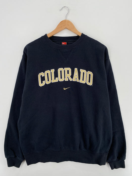 00' NIKE COLORADO Size M Vintage College Sweat-shirt / A5468