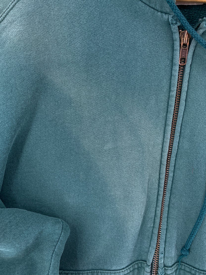 90's NIKE MINI SWOOSH Made in USA Size L Vintage Zip up Hoodie Sweat-shirt / E5702S