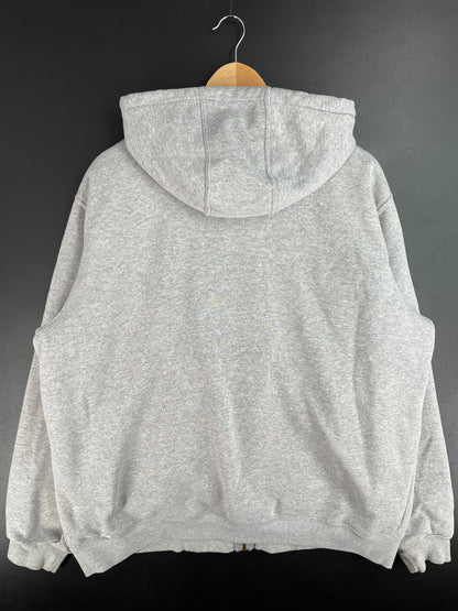 Vintage CARHARTT Size L Zip-up Padded Hoodie Sweat Shirt / E1258S
