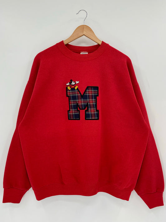 90's DISNEY MICKEY Made in USA Size XL Vintage Sweat-shirt / K6445