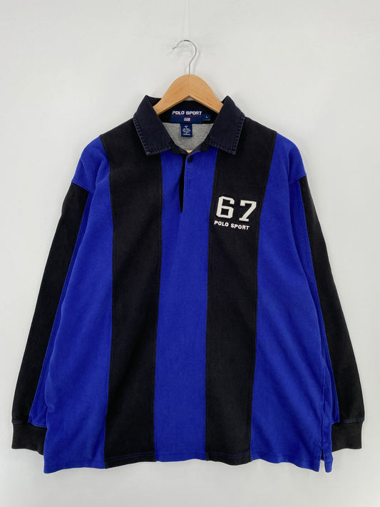 90’s POLO SPORTS RALPH LAUREN Size L Vintage Rugby shirt / E3856R