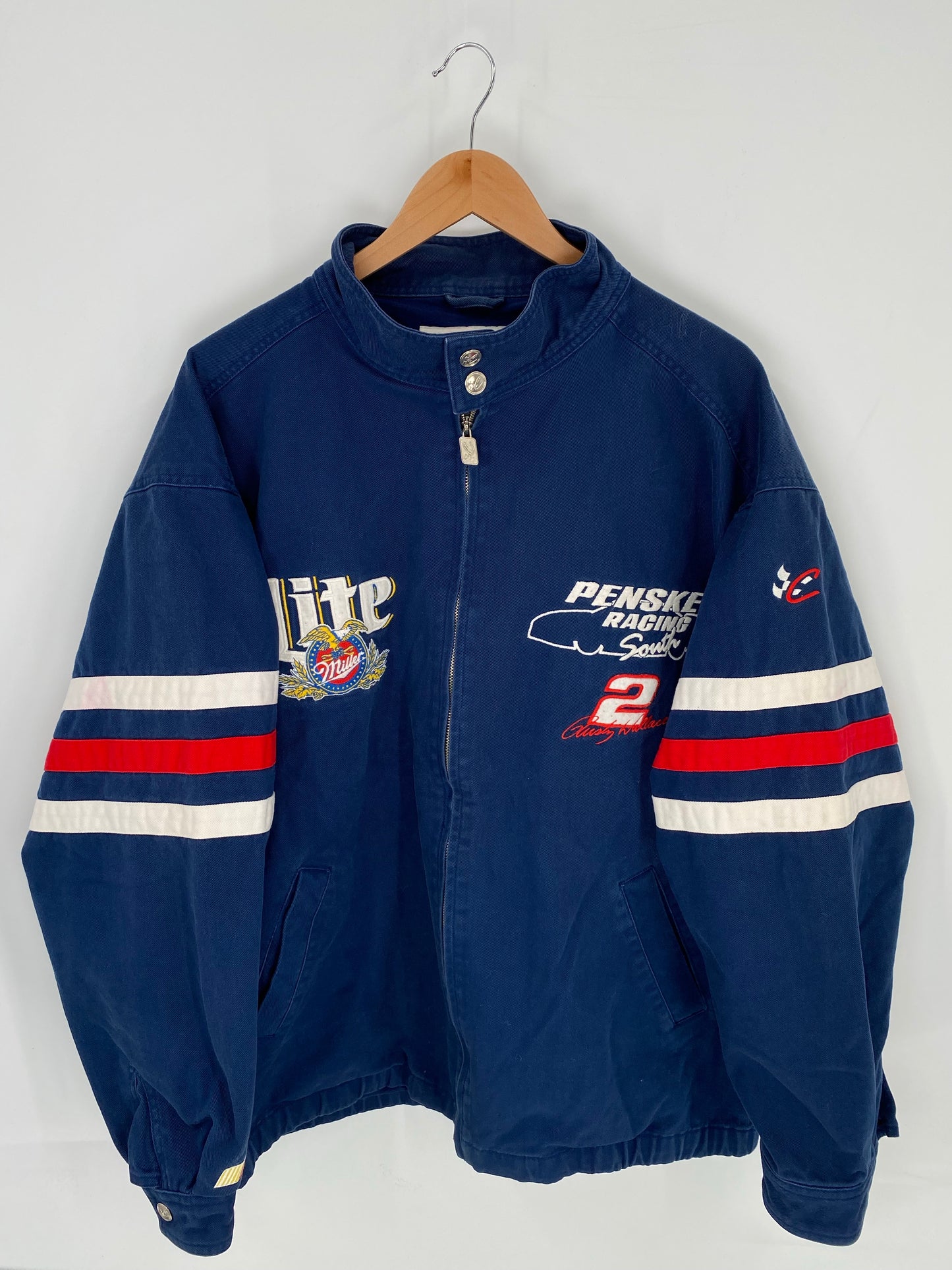 Vintage RUSTY WALLACE Size L Racing Jacket/ K8311
