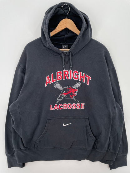 Vintage NIKE x ALBRIGHT LACROSSE Size XXL Vintage College Hoodie Sweat-Shirt / A7069