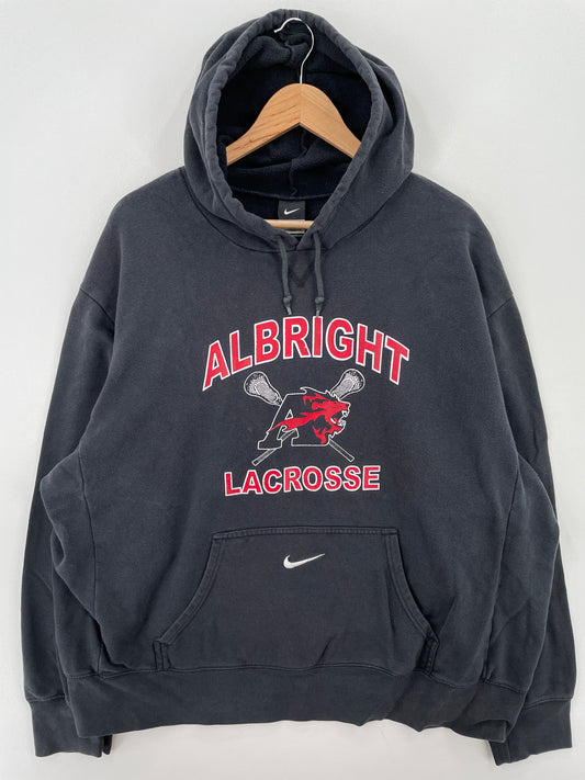 Vintage NIKE x ALBRIGHT LACROSSE Size XXL Vintage College Hoodie Sweat-Shirt / A7069