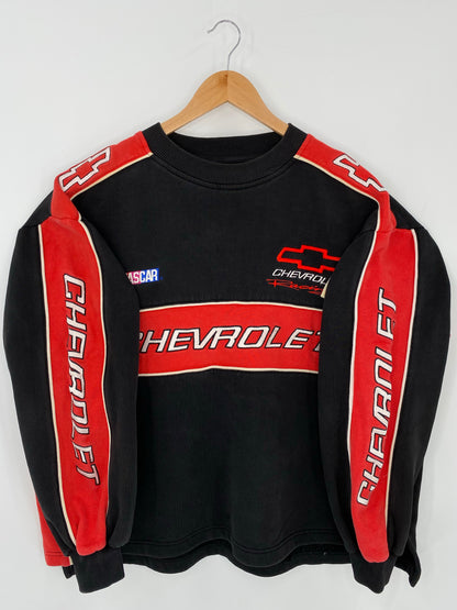 Vintage NASCAR CHEVROLET Size XL Vintage Sweat-shirt/ K5816