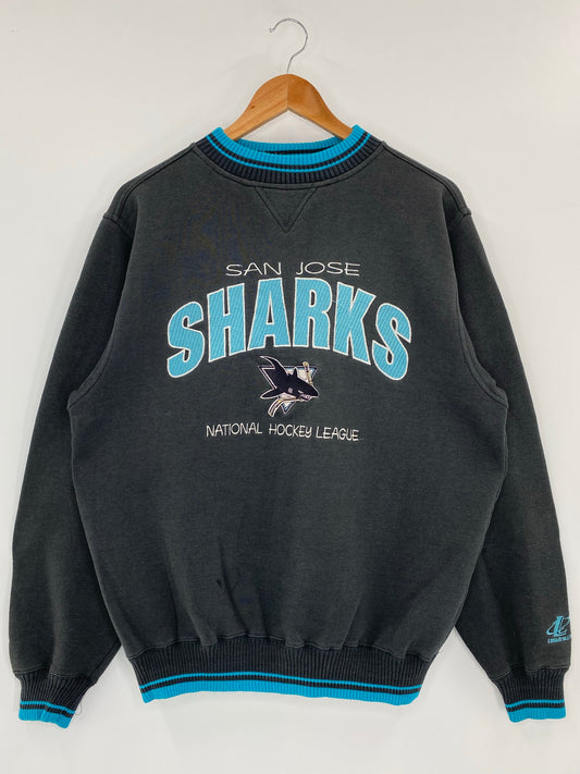 Vintage SAN JOSE SHARKS Size L  NHL Sweat-Shirt / K4271