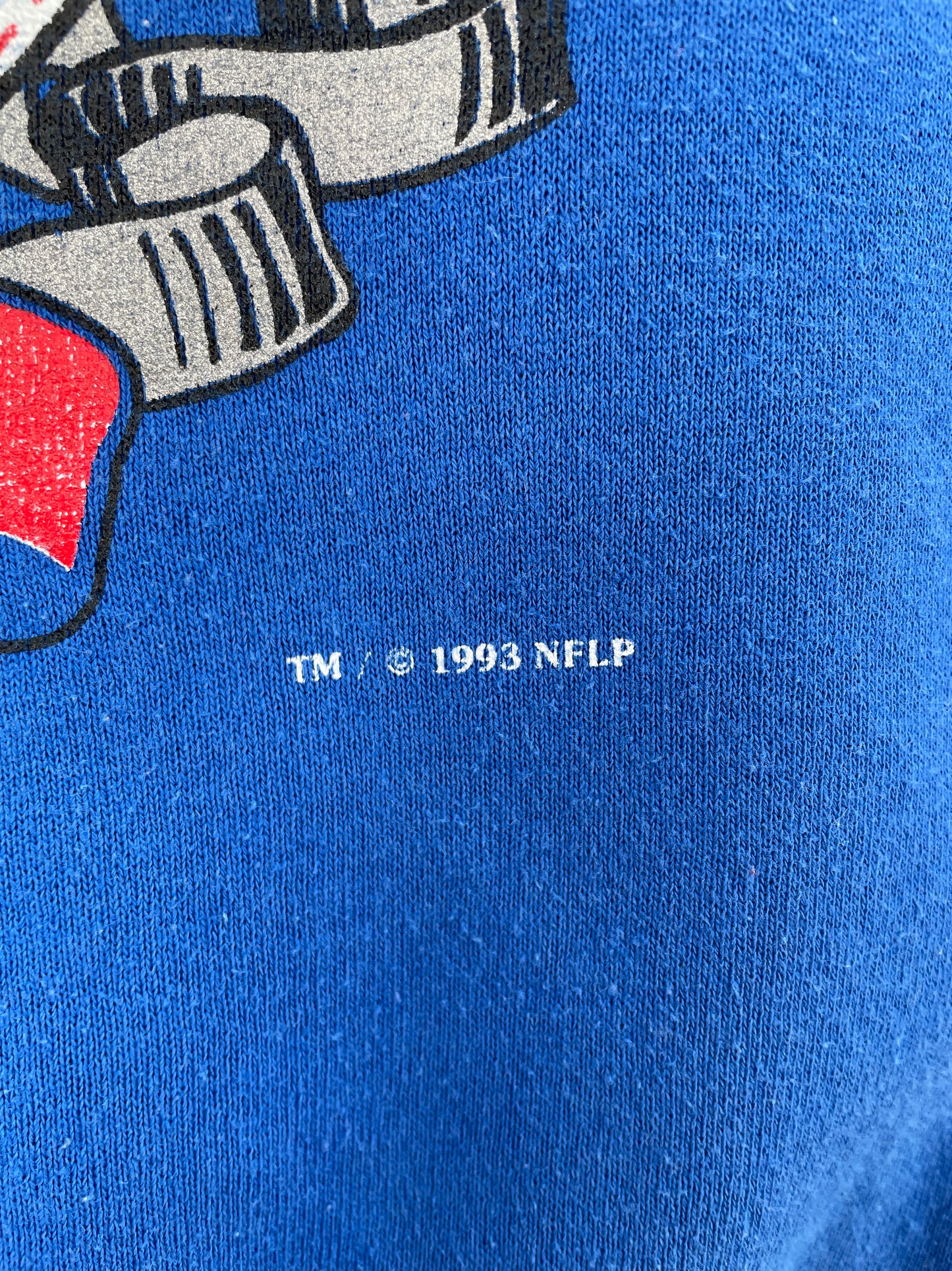 1993 NEW YORK GIANTS Made in USA Size L Vintage NFL Sweat-Shirt / A8919