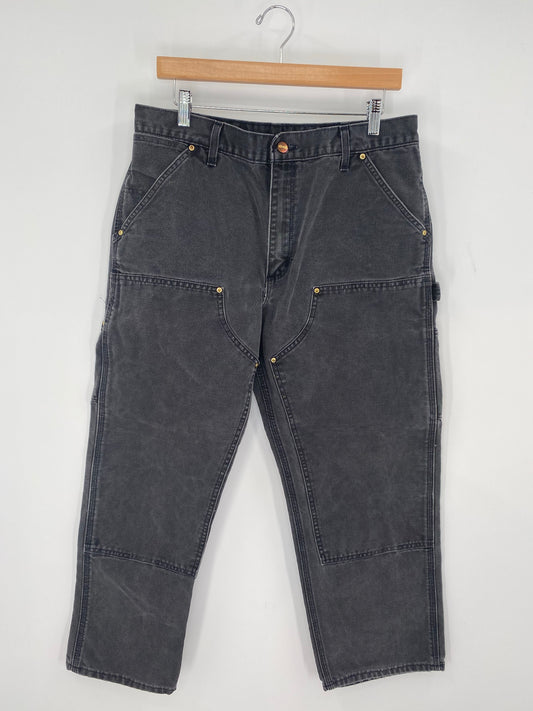 90's CARHARTT Made in USA Size W32xL27 Vintage Double Knee Duck Pants / K9460