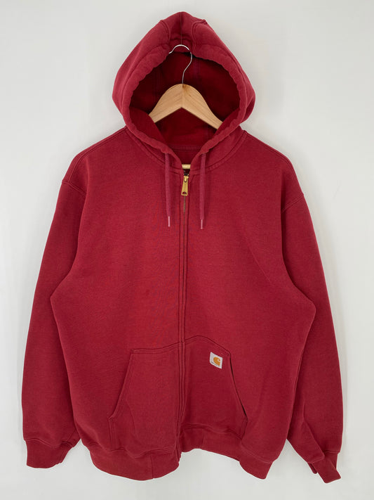 Vintage CARHARTT Size L Zip-up Hoodie Sweat-Shirt / K8495