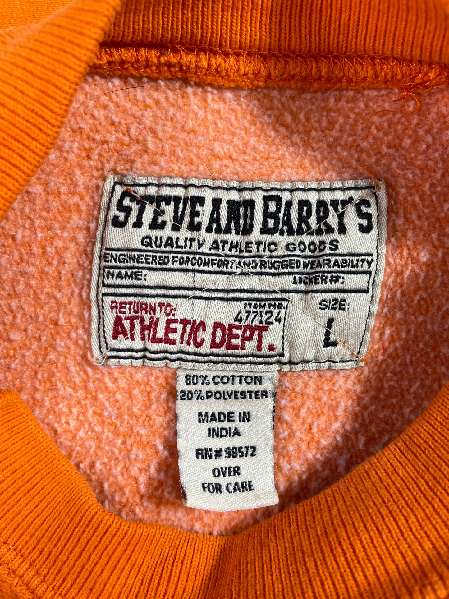 Vintage TENNESSEE Size L Vintage College Sweat-shirt / E2772S