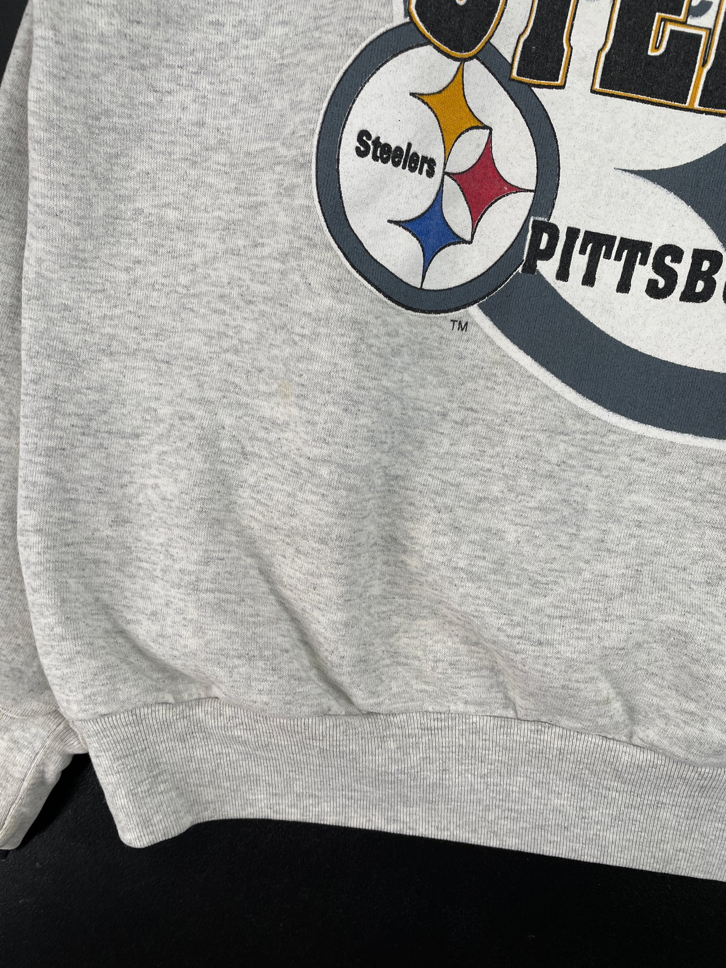 1993 PITTSBURGH STEELERS Made in USA Size L Vintage NFL Sweat-shirt / E4767S