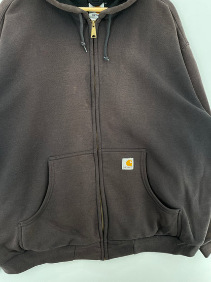 .Vintage CARHARTT Size Approx.XXL Zip-up Hoodie Sweat-Shirt / E4360S
