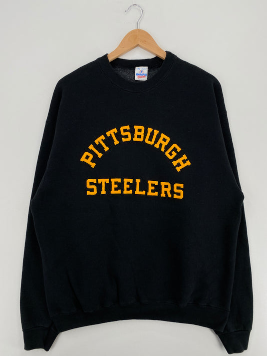 90’s PITTSBURGH STEELERS Made in USA Size XL NFL Sweat-Shirt / A5181
