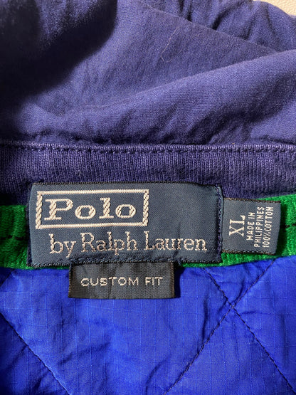 90's POLO RALPH LAUREN Size XL Vintage Hoodie Rugby-Shirt / E497