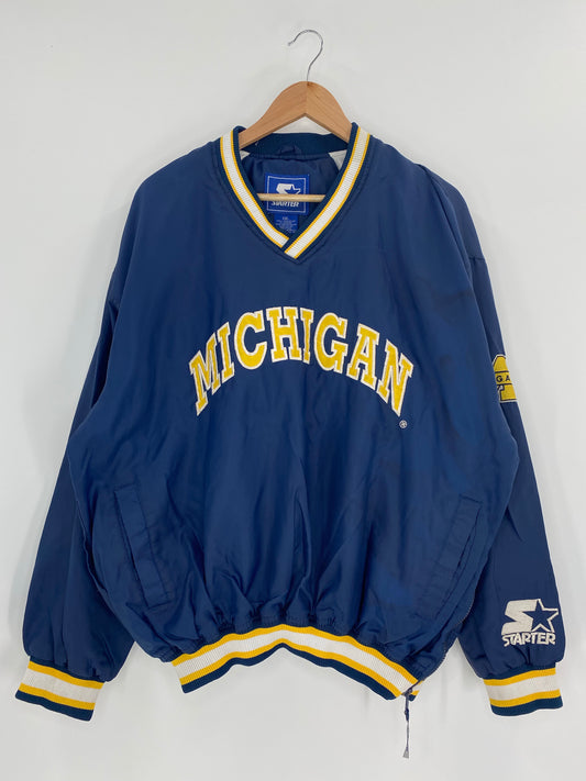 90's STARTER MICHIGAN Size XXL Vintage Nylon Jacket  / K4724