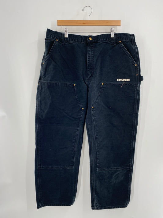 Vintage CARHARTT Made in USA Size W40xL29.5 Double Knee Duck Pants / A5137