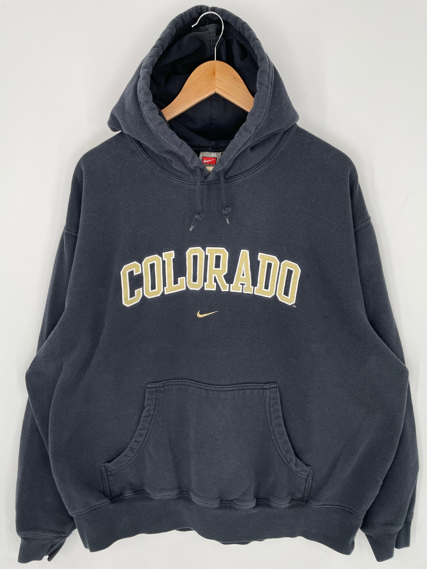 00' NIKE COLORADO Size XL Vintage College Hoodie Sweat-shirt / K8974