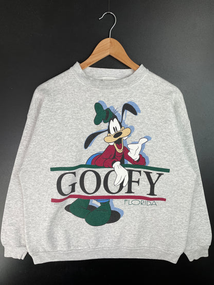 90's DISNEY GOOFY Made in USA Size L Vintage Sweat-shirt / A9460