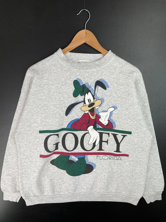 90's DISNEY GOOFY Made in USA Size L Vintage Sweat-shirt / A9460