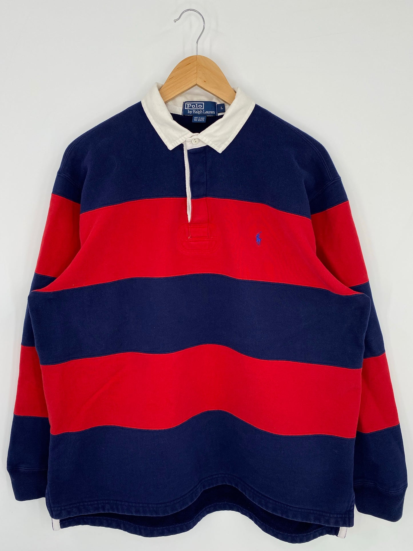 Vintage POLO RALPH LAUREN Size L Rugby-Shirt / K7182