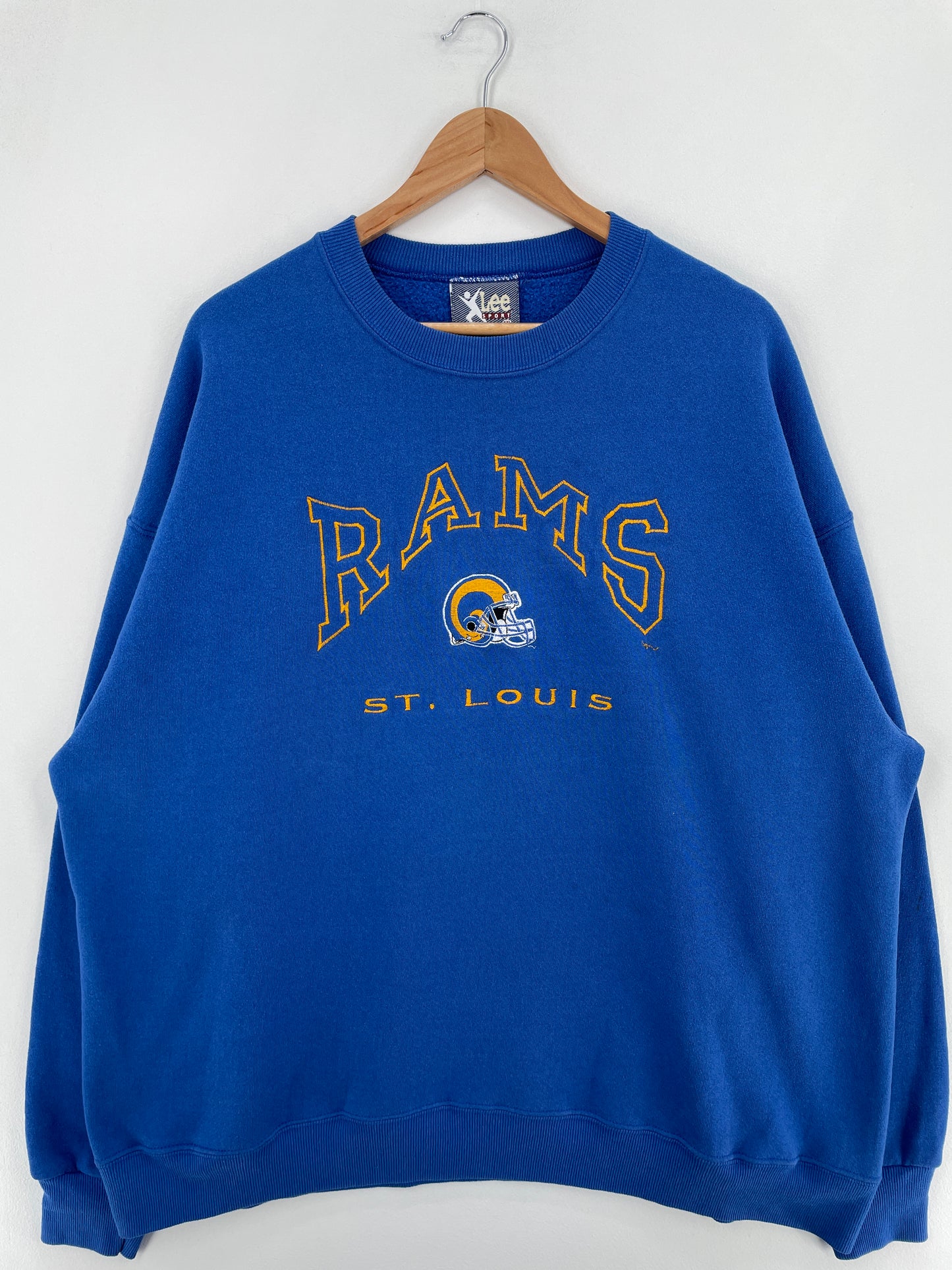 90's ST. LOUIS LAMS Made in USA Size XXL Vintage NFL Sweat-Shirt / E1008