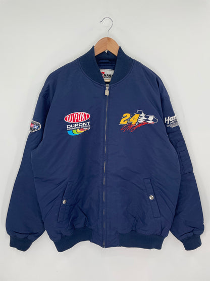 00' JEFF GORDON Size L Vintage Nylon Zip Up Jacket/ K8894