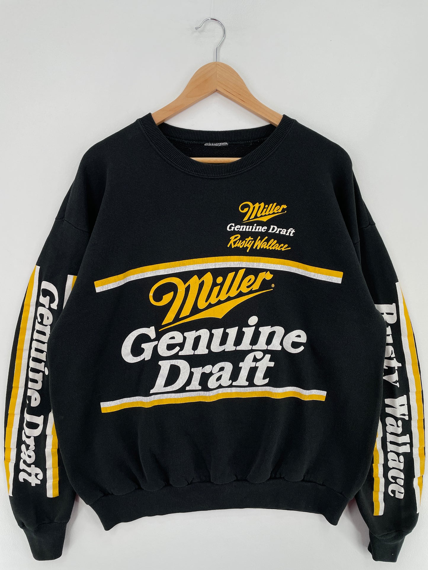 90's NASCAR RUSTY WALLACE Size No Tag(Approx.XL) Vintage Racing Sweat-Shirt / E2046S