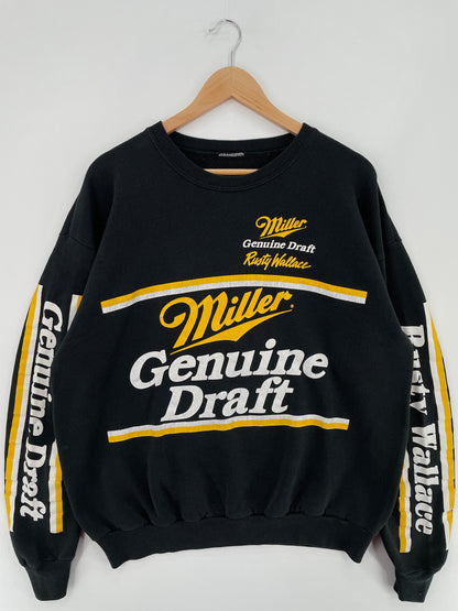 90's NASCAR RUSTY WALLACE Size No Tag(Approx.XL) Vintage Racing Sweat-Shirt / E2046S