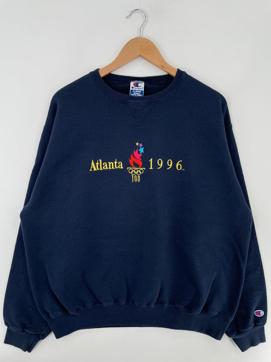 1996 CHAMPION x ATLANTA OLYMPIC Made in USA Size XL Vintage Sweat-Shirt / E5002S