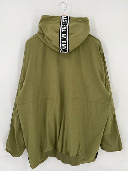 00’s ADIDAS Size XXL Vintage Zip up Hoodie Nylon Jacket/ K6589