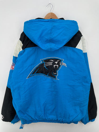 90’s STARTER x CAROLINA PANTHERS Size XL NFL Padded Nylon Jacket / A8277