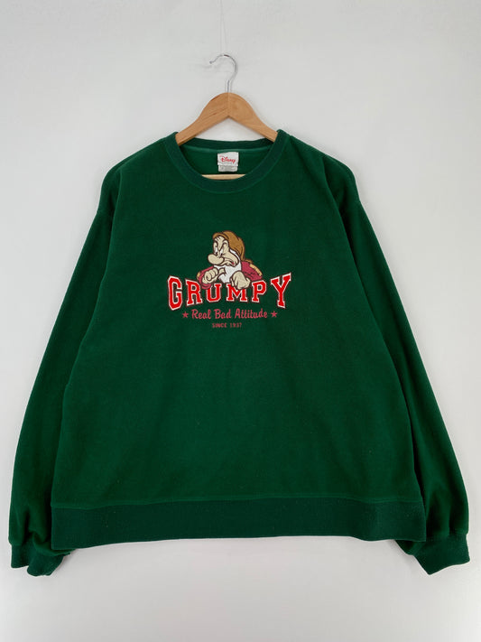 00' DISNEY GRUNPY Size XL Vintage Fleece / E2201S
