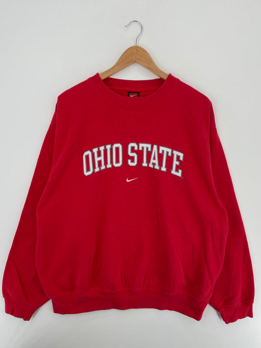 00' NIKE OHIO STATE Size L Vintage College Sweat-Shirt / A4836