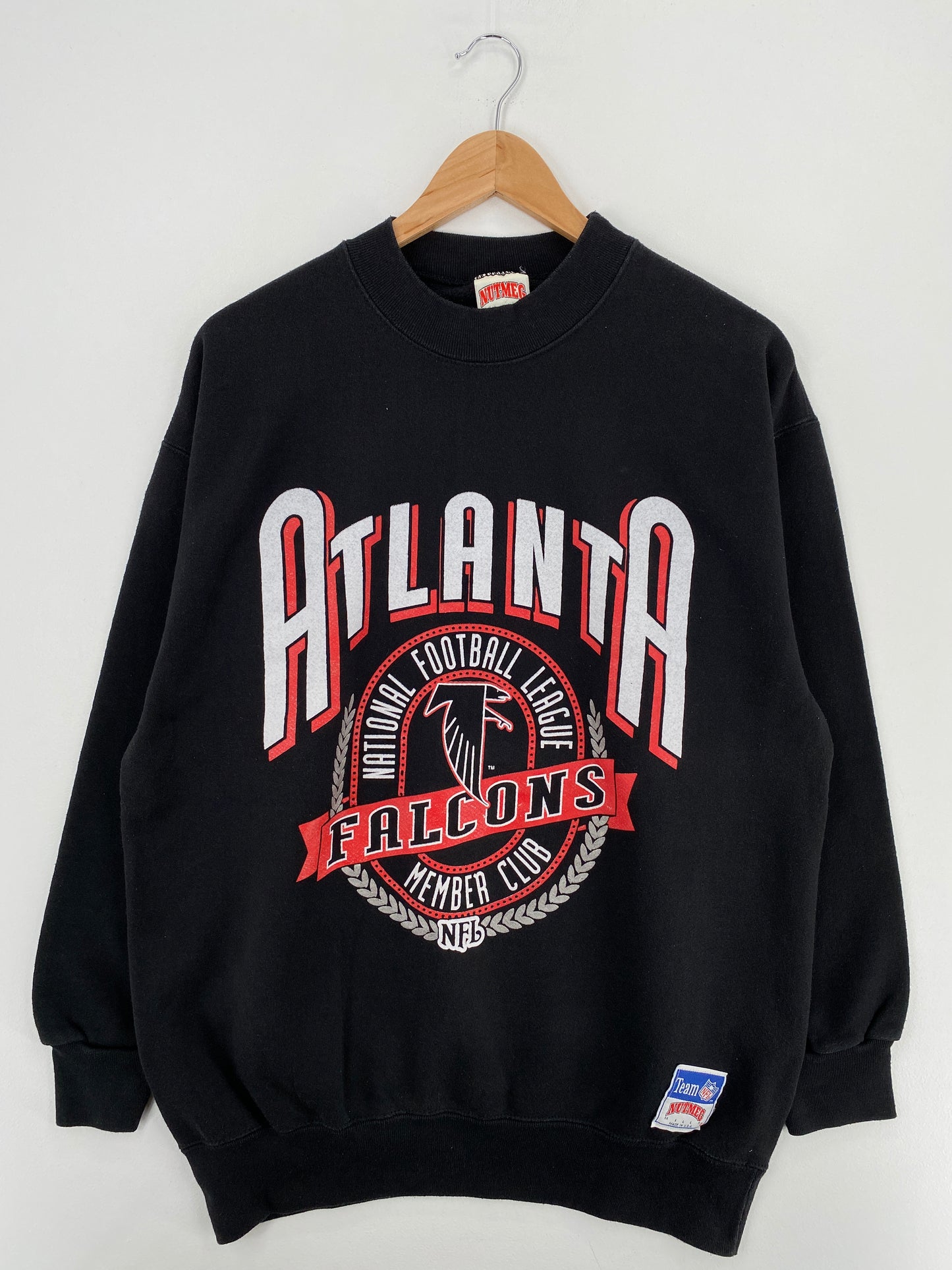 90's ATLANTA FALCONS Made in USA Size XL Vintage NFL Sweat-Shirt / A5429