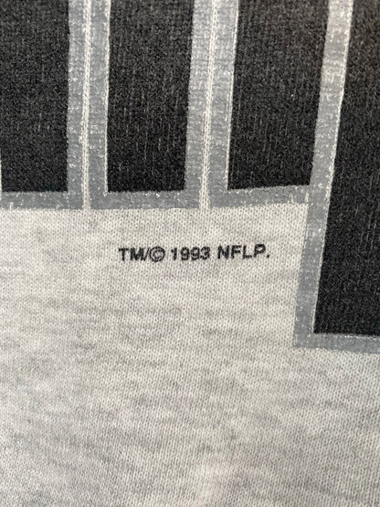 1993 LOS ANGELES RAIDERS Size No Tag (Approx.L-XL) Vintage NFL Sweat-Shirt/ K7683
