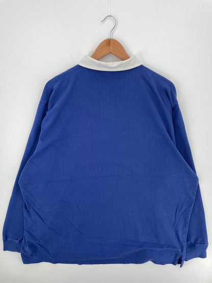 90's POLO RALPH LAUREN Size XL Vintage Rugby-Shirt / A377
